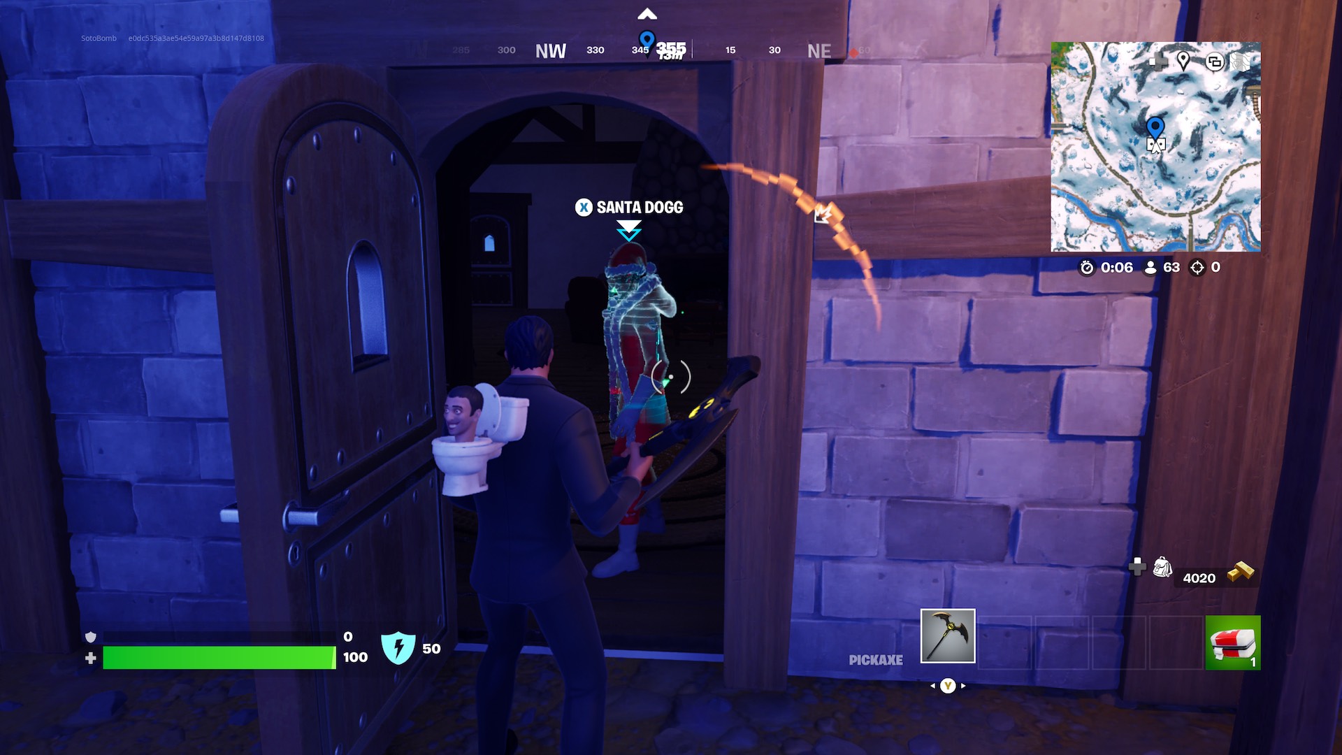 Como seguir a trilha e questionar o viajante desconhecido em Fortnite Winterfest 2024