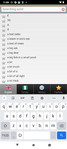 Yoruba dictionary