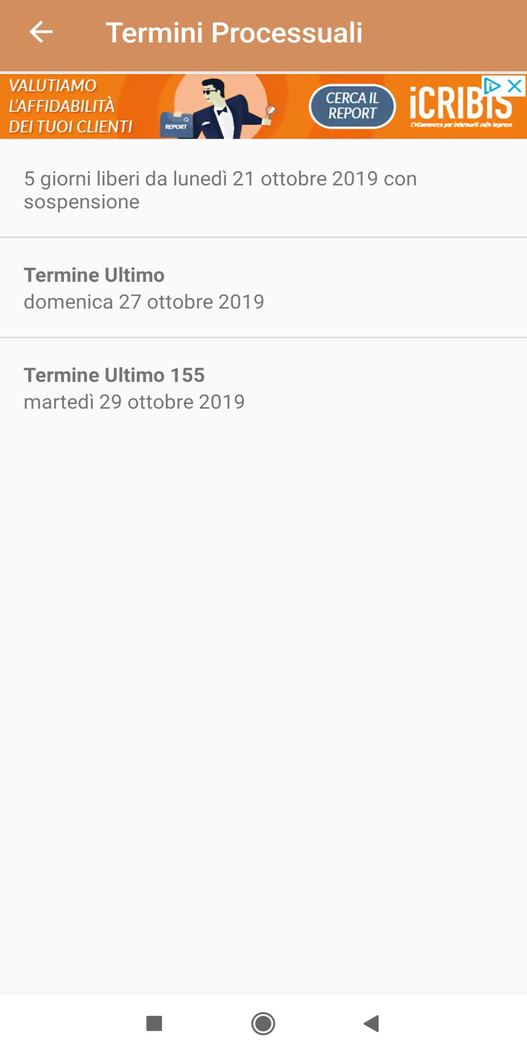 Termini Processuali