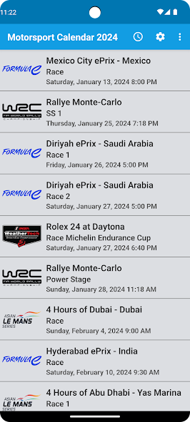 Motorsport Calendar 2025