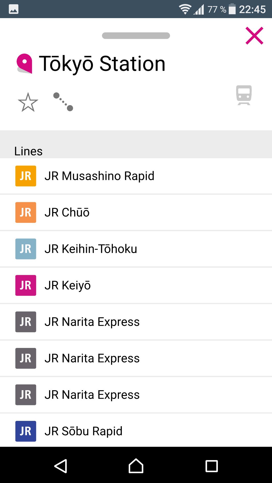 Tokyo Rail Map