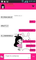 BongJa Pink SMS Theme