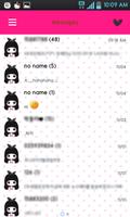 BongJa Pink SMS Theme