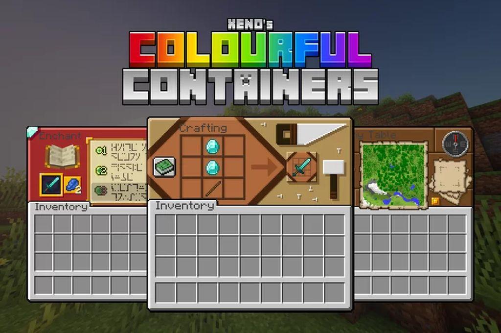 Pacote de recursos coloridos da GUI (recipientes coloridos GUI)