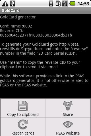 GoldCard Helper