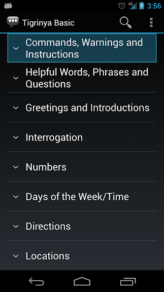 Tigrinya Basic Phrases