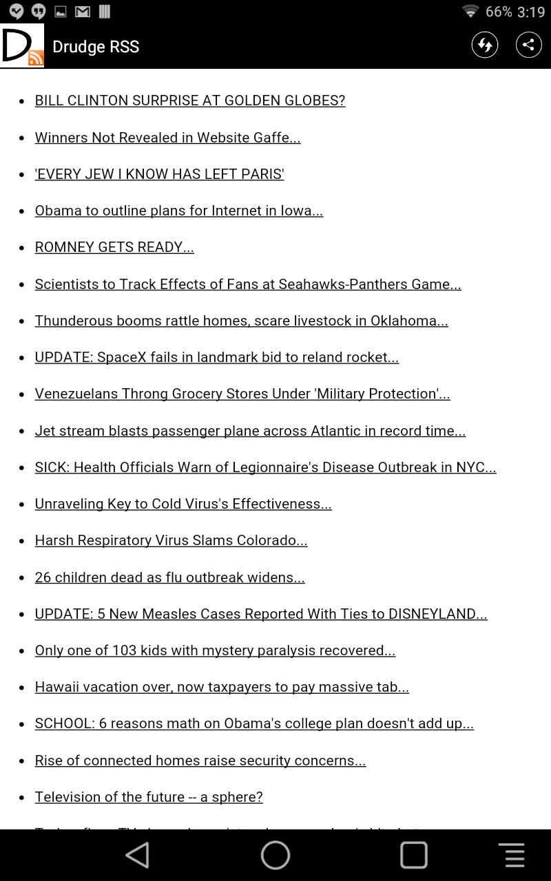 Drudge RSS (NO ADS)