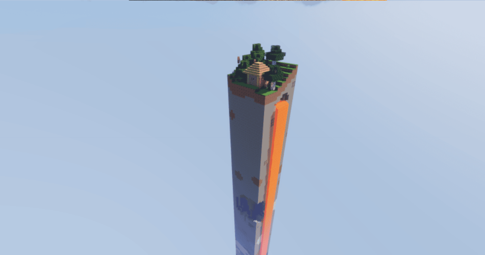Minecraft um mapa de pedaços