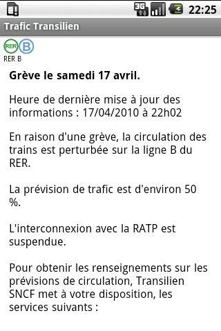 Trafic Transilien