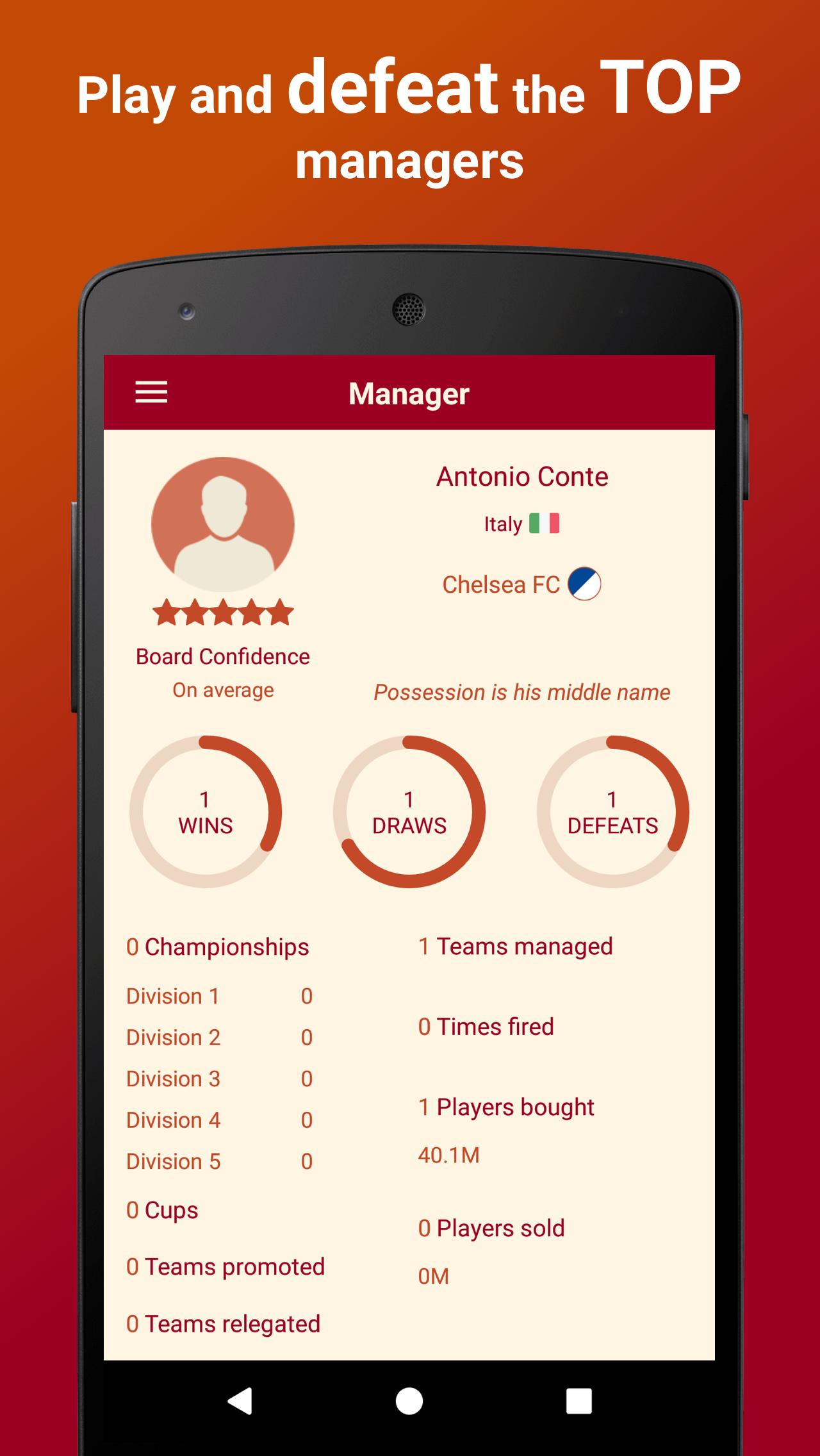 Be the Manager 2018