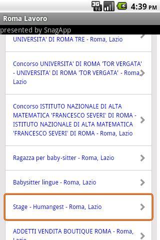 Lavoro a Roma