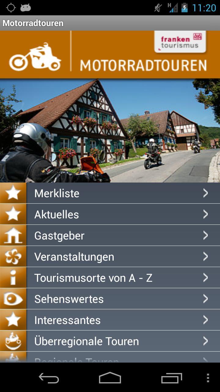 Motorrad-Touren in Franken