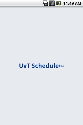 Uvt Schedule