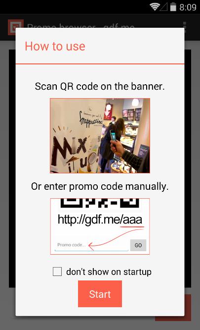 Promo browser