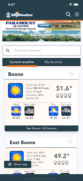RaysWeather.Com App