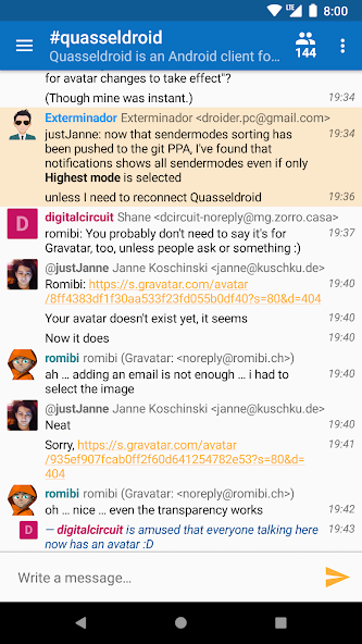 Quasseldroid IRC