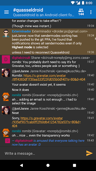 Quasseldroid IRC