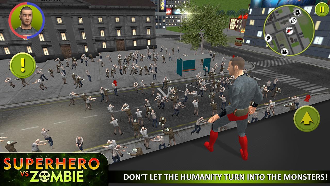 Superhero vs Zombie