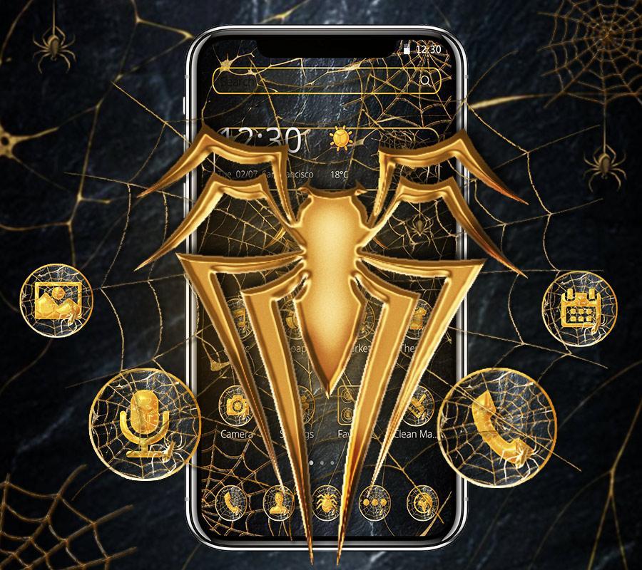 Gold Metal Amazing Spider Theme