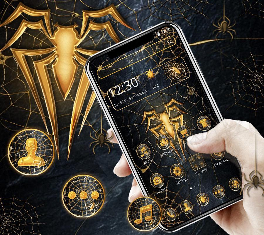 Gold Metal Amazing Spider Theme