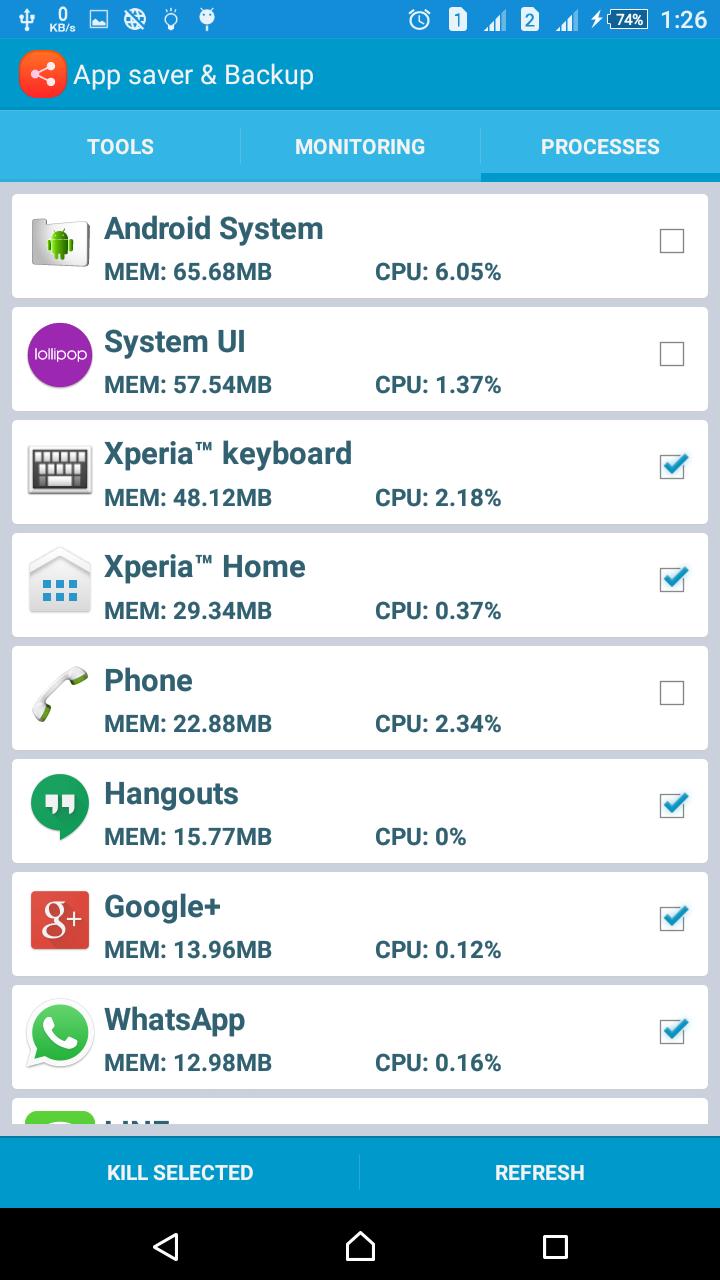 AppSaver and Backup
