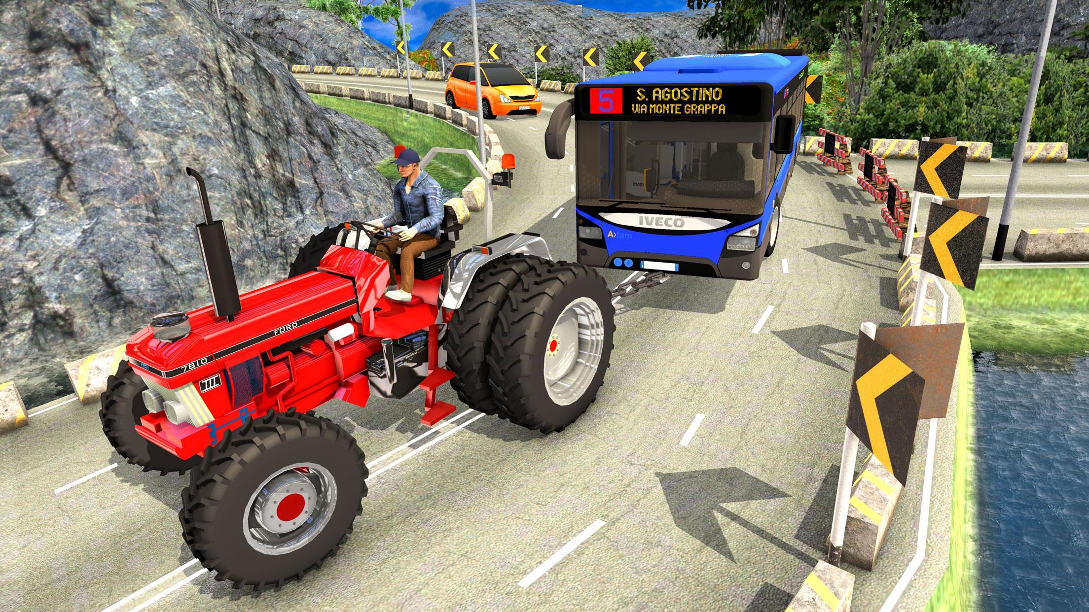 Offroad Towing Chained Tractor Bus 2019