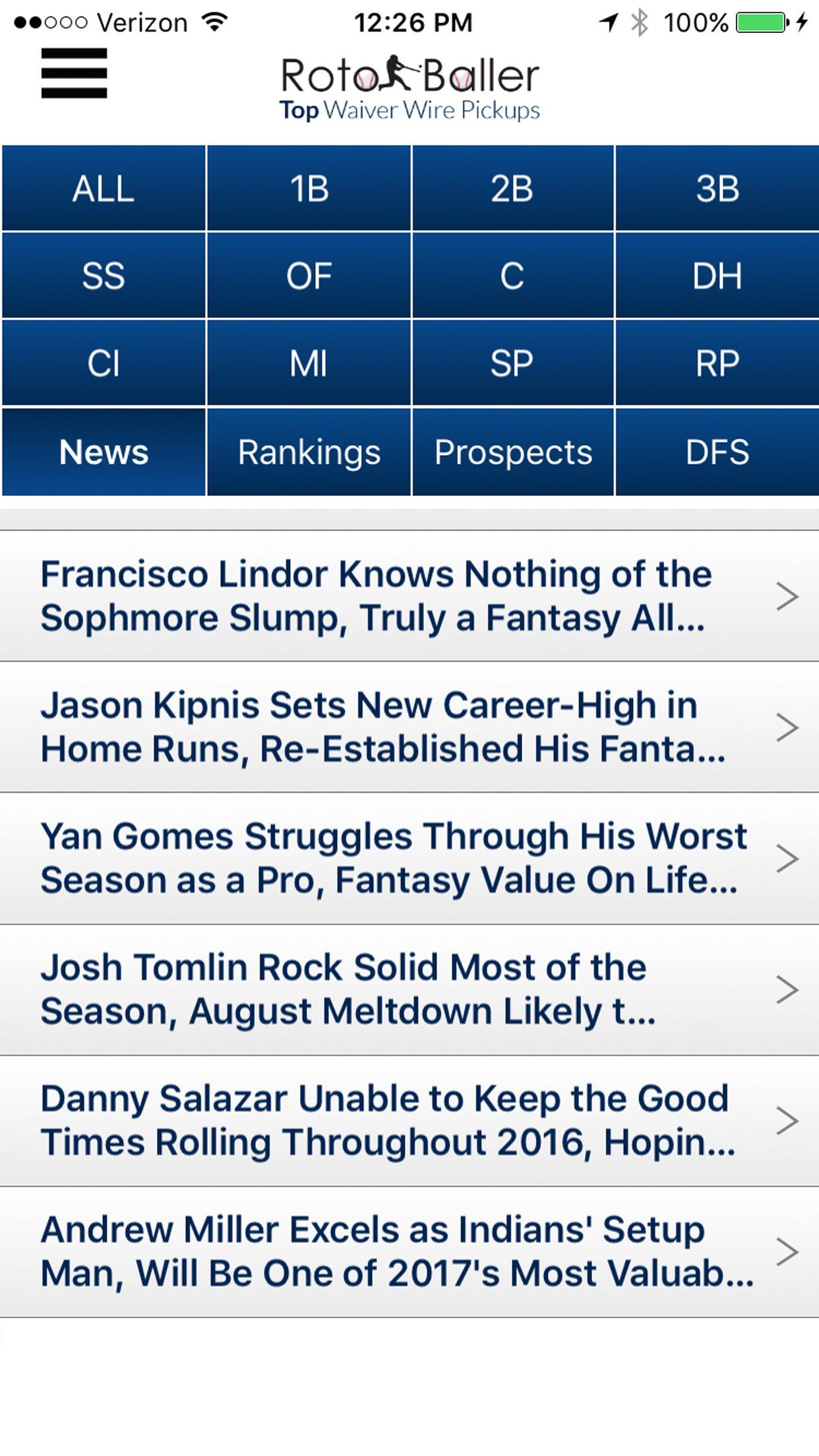 Fantasy Baseball News & Alerts