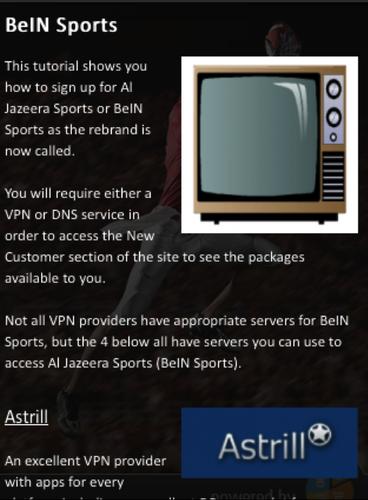 Easy guide to get bein sports