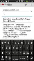 Fast Food Calorie Lookup
