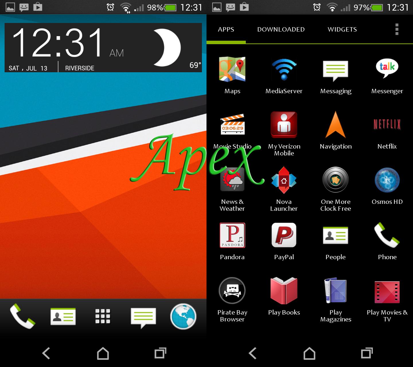 HTC 12 in1 theme/w go sms/lock