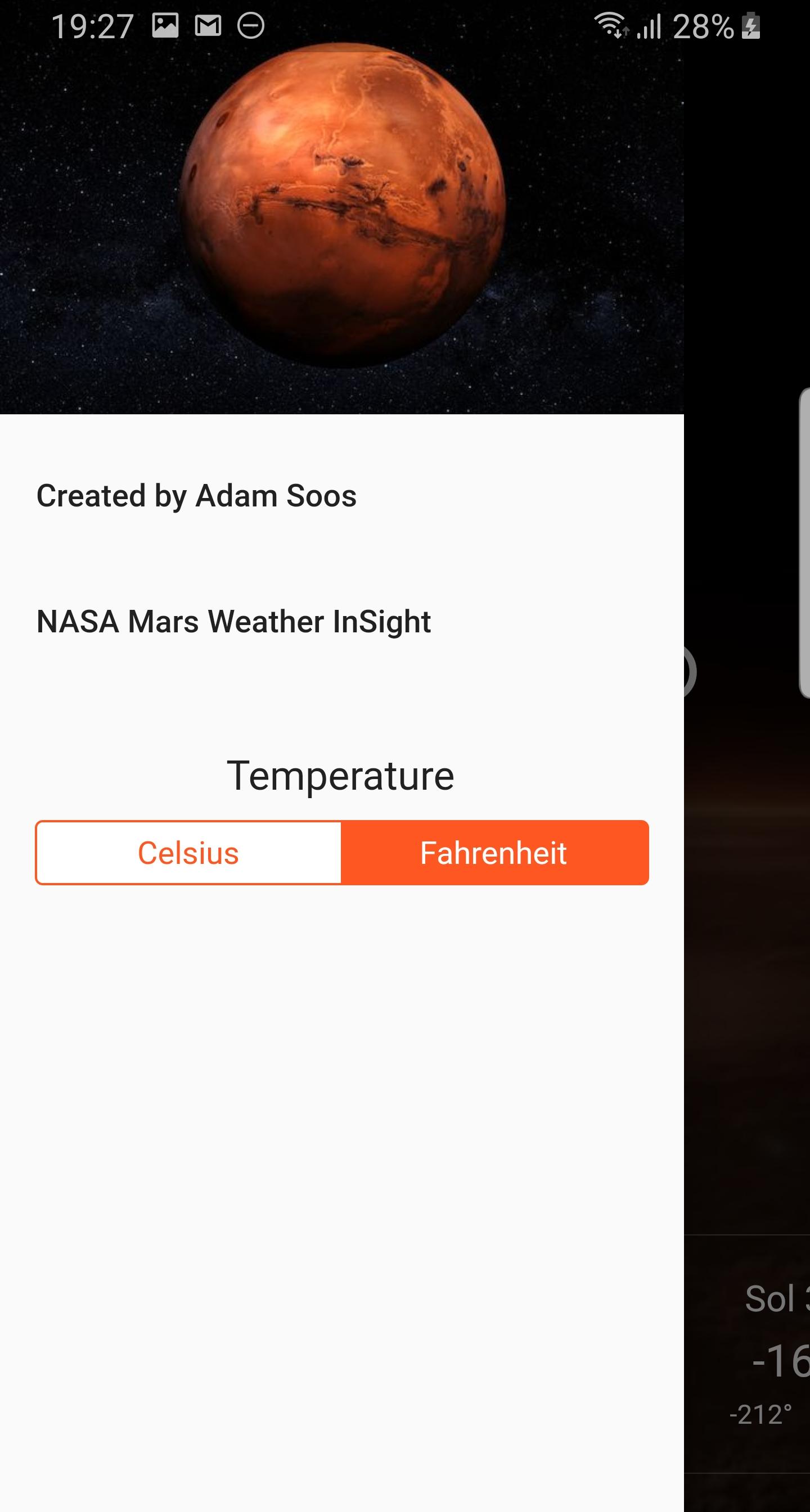 Mars Weather Report