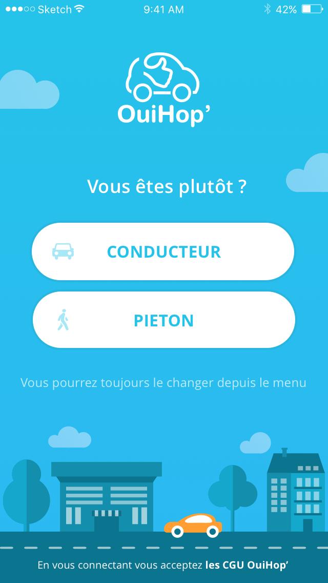 OuiHop' - social ride-hailing & carpooling app