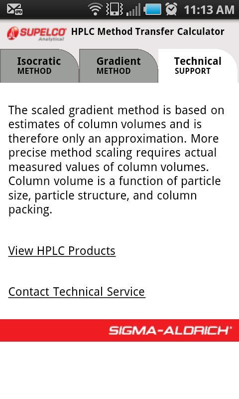 HPLC Calculator