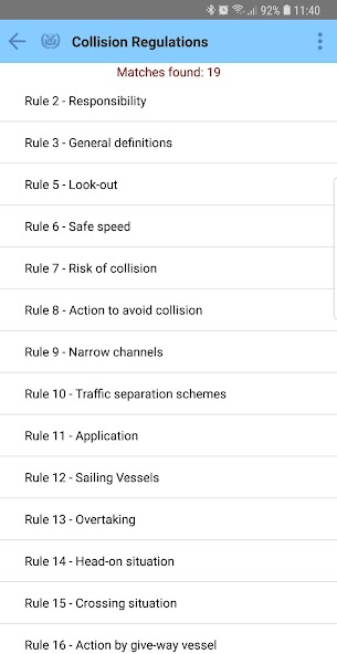 Collision Regulations