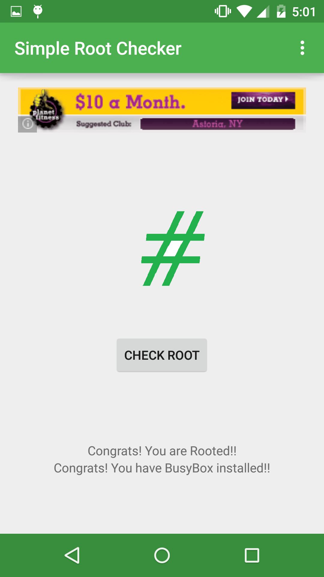 Simple Root Checker