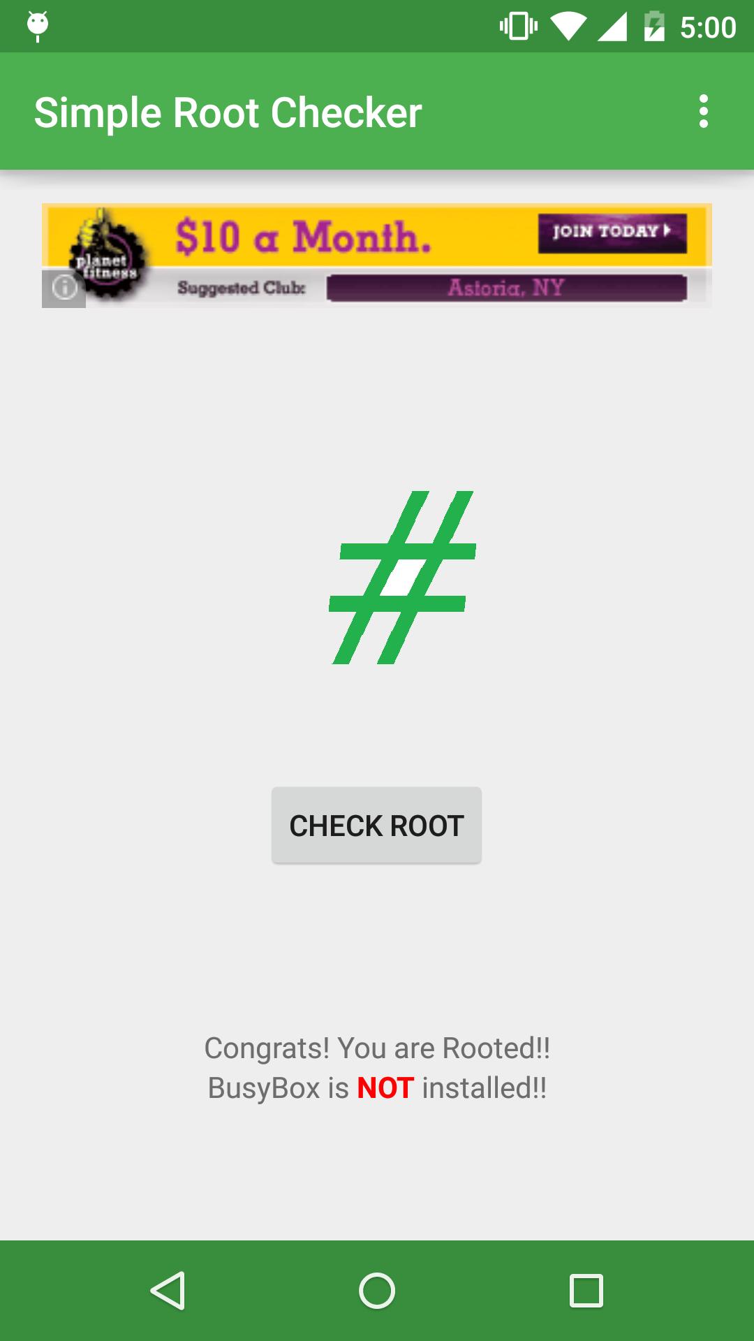 Simple Root Checker