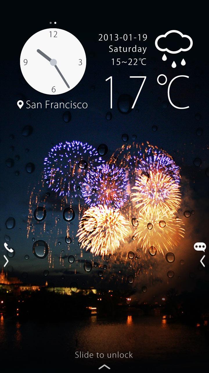 Fireworks GO Locker Free Theme