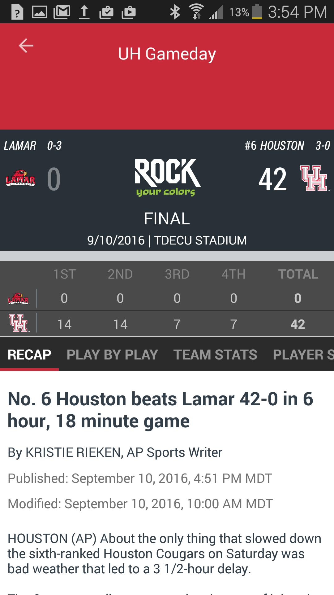 Houston Cougars - Gameday