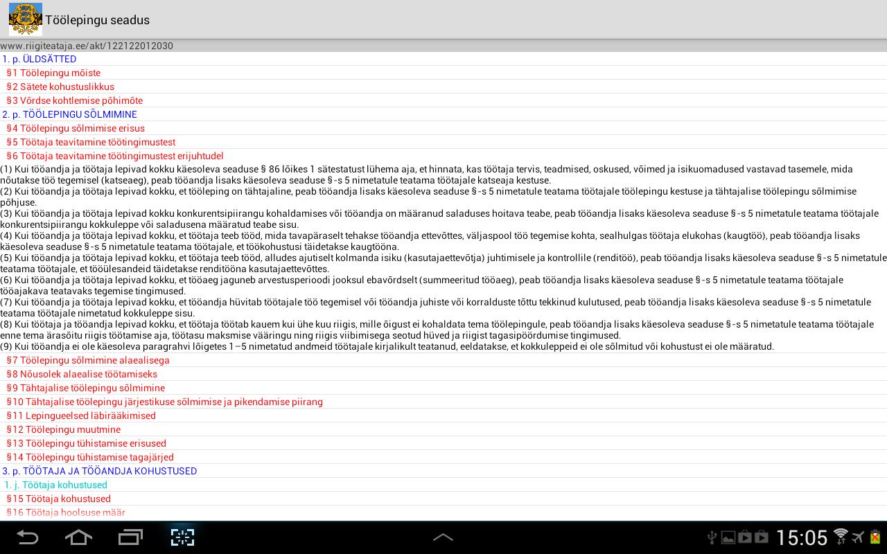 Estonian legislation - Laws