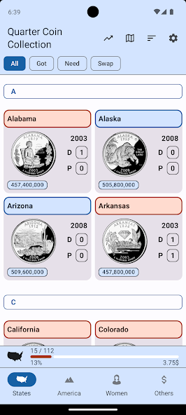 Quarter Coin Collection