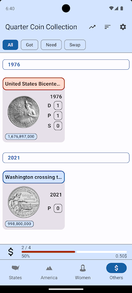 Quarter Coin Collection