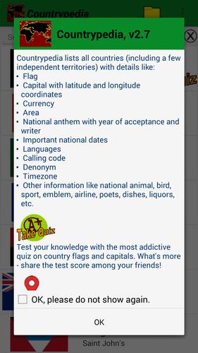 Country encyclopedia & quiz