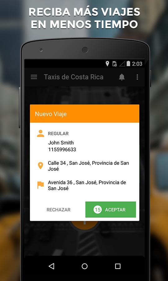 Taxis de Costa Rica Conductor