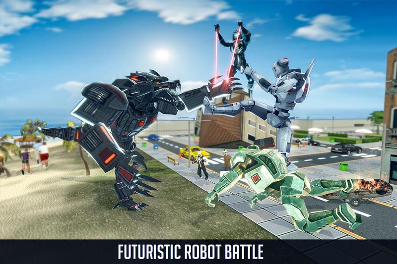 Robot Wolf Hero: City Rampage