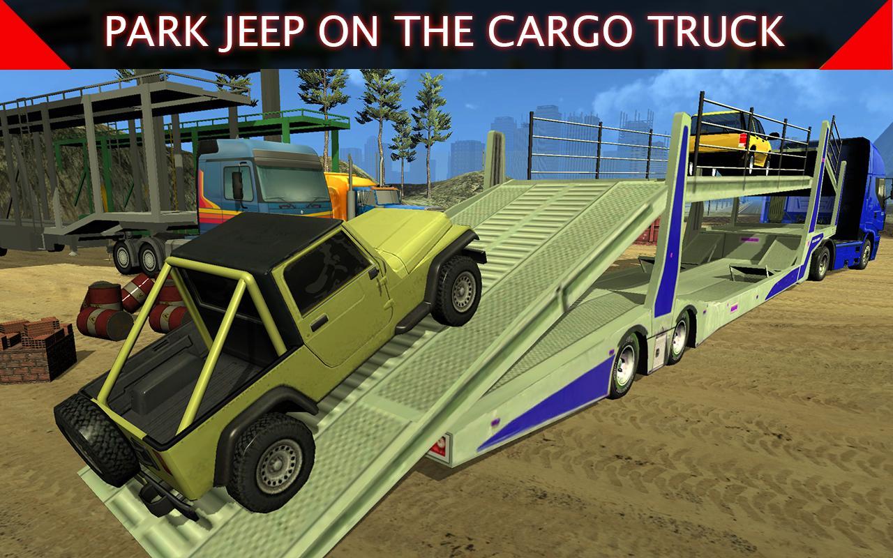 Offroad Jeep: Airplane Cargo