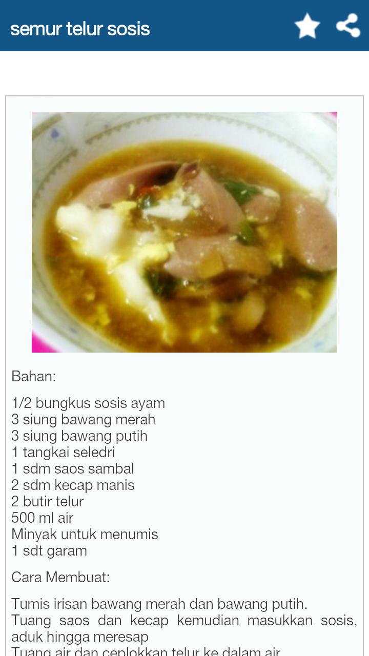 Resep Telur Pilihan