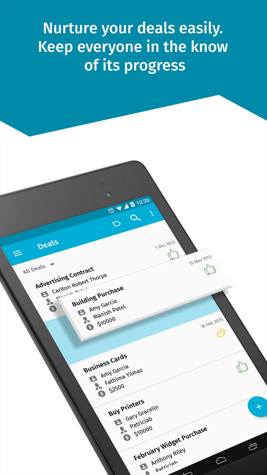 Contact Manager: Manage contacts, deals & tasks
