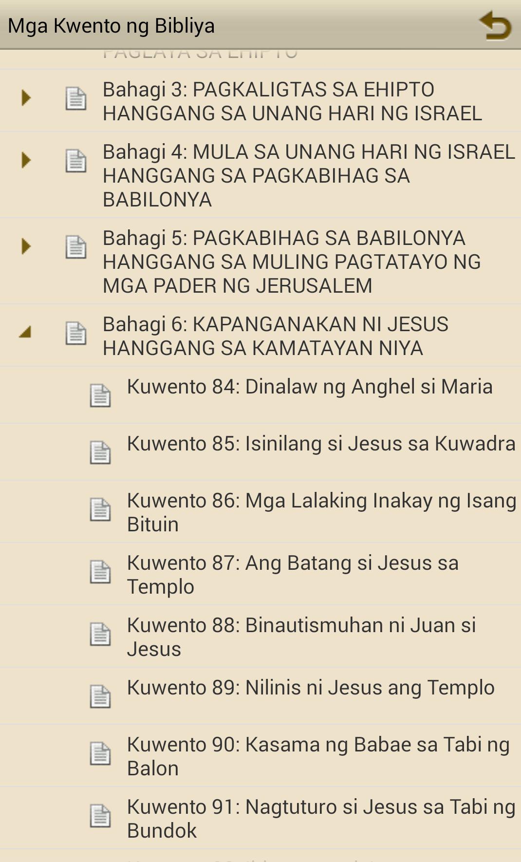 Mga Kwento ng Bibliya