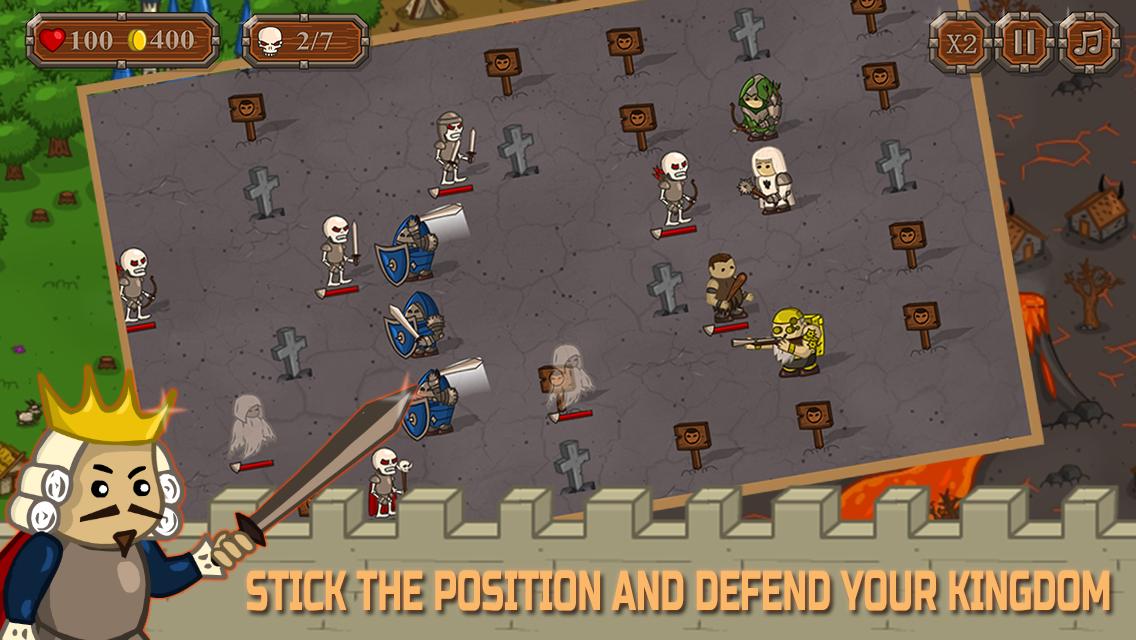 Tiny Tower Defense:Offline Defend Castle Game