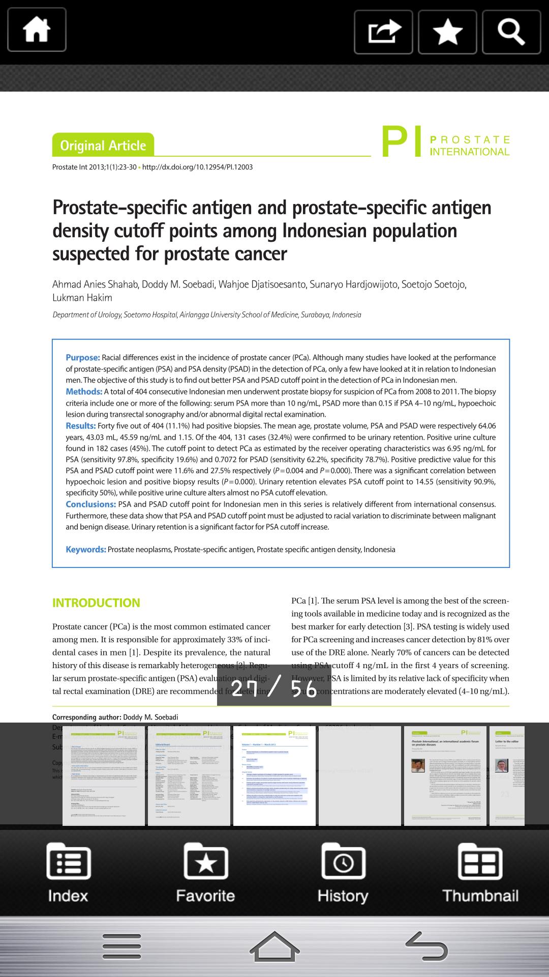 PROSTATE INTERNATIONAL